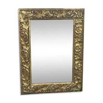 Miroir en bois doré  60x80cm