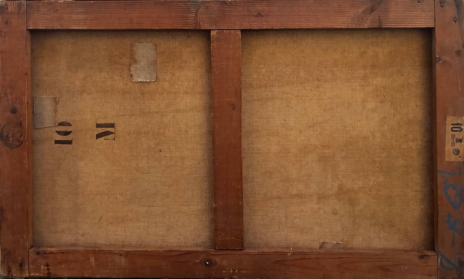 Countryside landscape, sunset signed Lavauden.