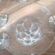 6 crystal water/wine glasses with flat ribs, vintage