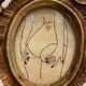 Framed hand embroidery