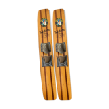 Wooden water ski pair