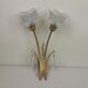 Double bronze sconce