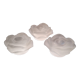 Lot de 3 bougeoirs en pâte de verre période Art déco 1930