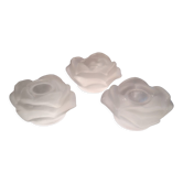 Set of 3 candlesticks in glass paste period Art Deco 1930
