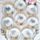 Antique earthenware soup plates