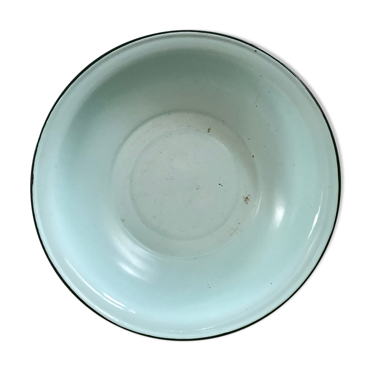 Mint green enamelled sheet basin