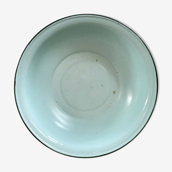 Bassine en tôle émaillée vert mint