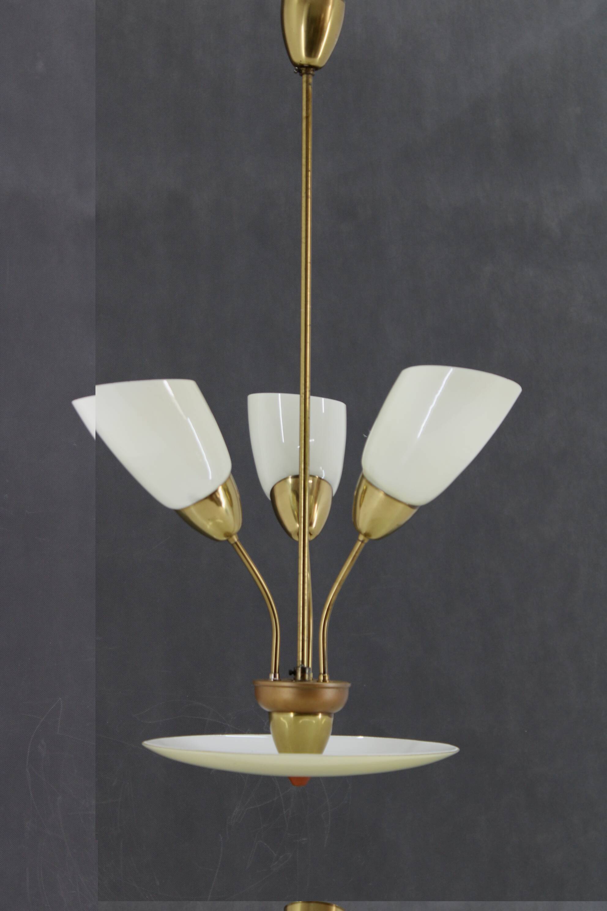 1960s Glass Chandelier by Kamenicky Senov, Czechoslovakia
