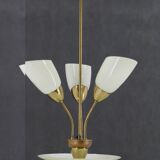 1960s Glass Chandelier by Kamenicky Senov, Czechoslovakia