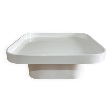 Mid-Century Coffee Table, White Lacquered, Italy, 1970s