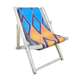 1960 children sunbed, wax fabric