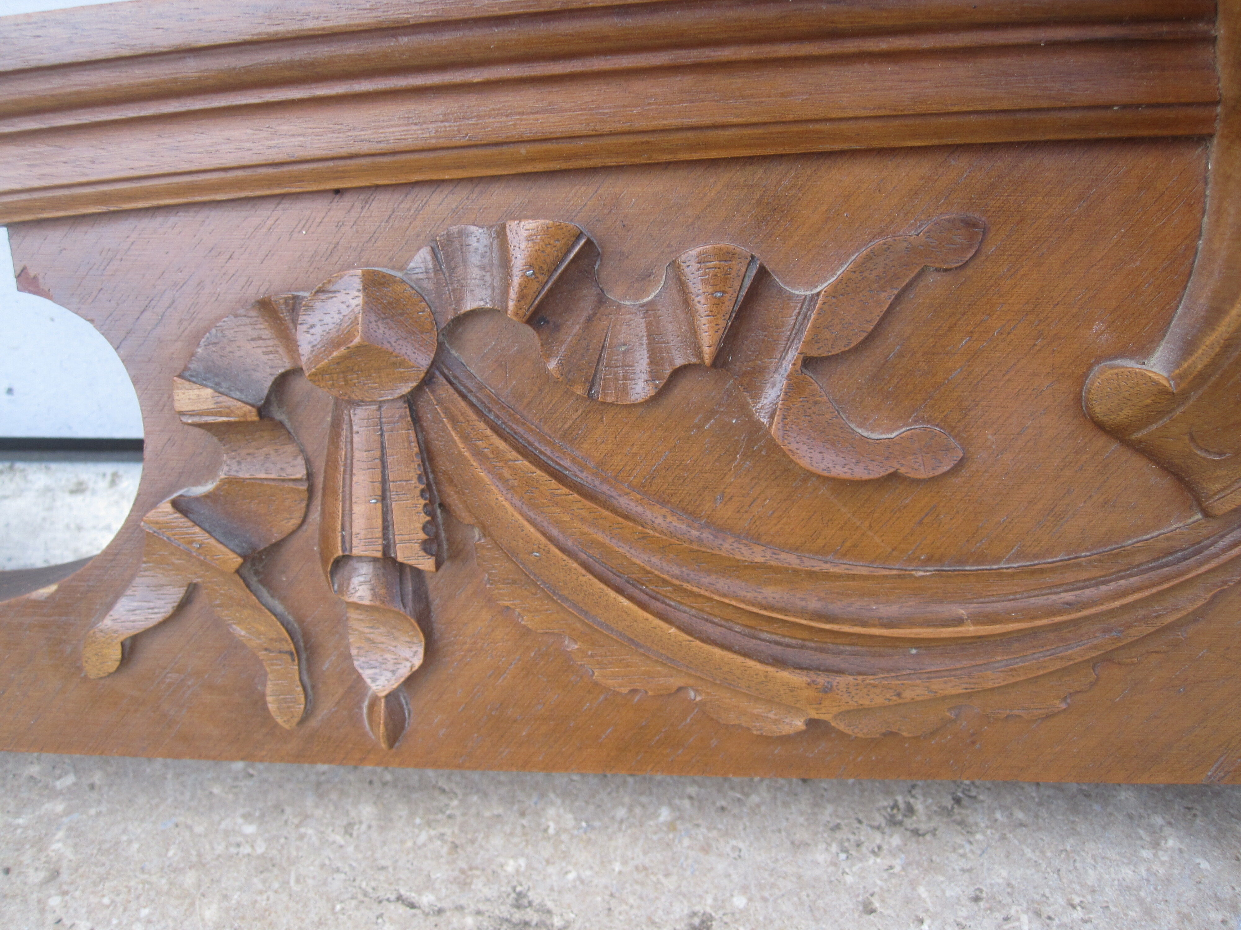 Old pediment wood