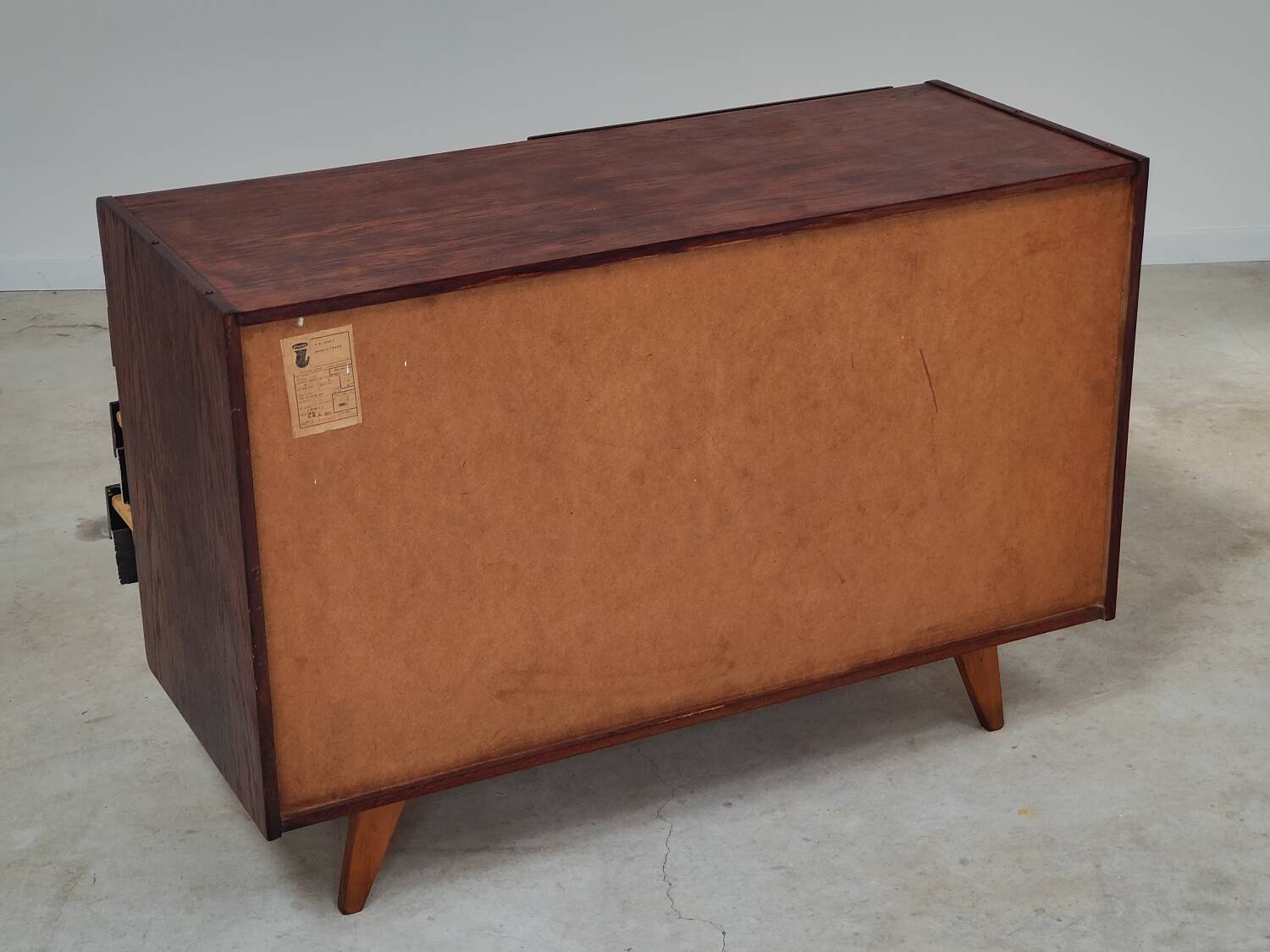 Commode U-453 noire par Jiri Jiroutek pour Interier Praha 1960