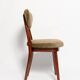 Fauteuil vintage olive vert cœur en velours, Europe, 1960s