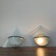 Pair of Illo wall lamps for Lamperti, 1980s, made in Italy
