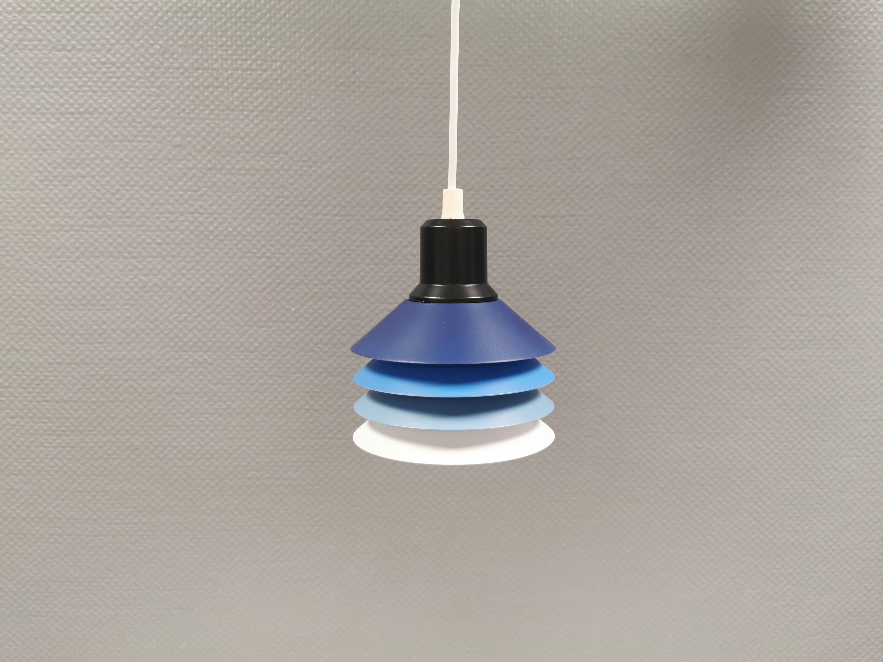 Hanging lamp model Siam with 4 layers of shades. Denmark 1980s