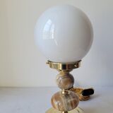 Onyx and opaline lamp