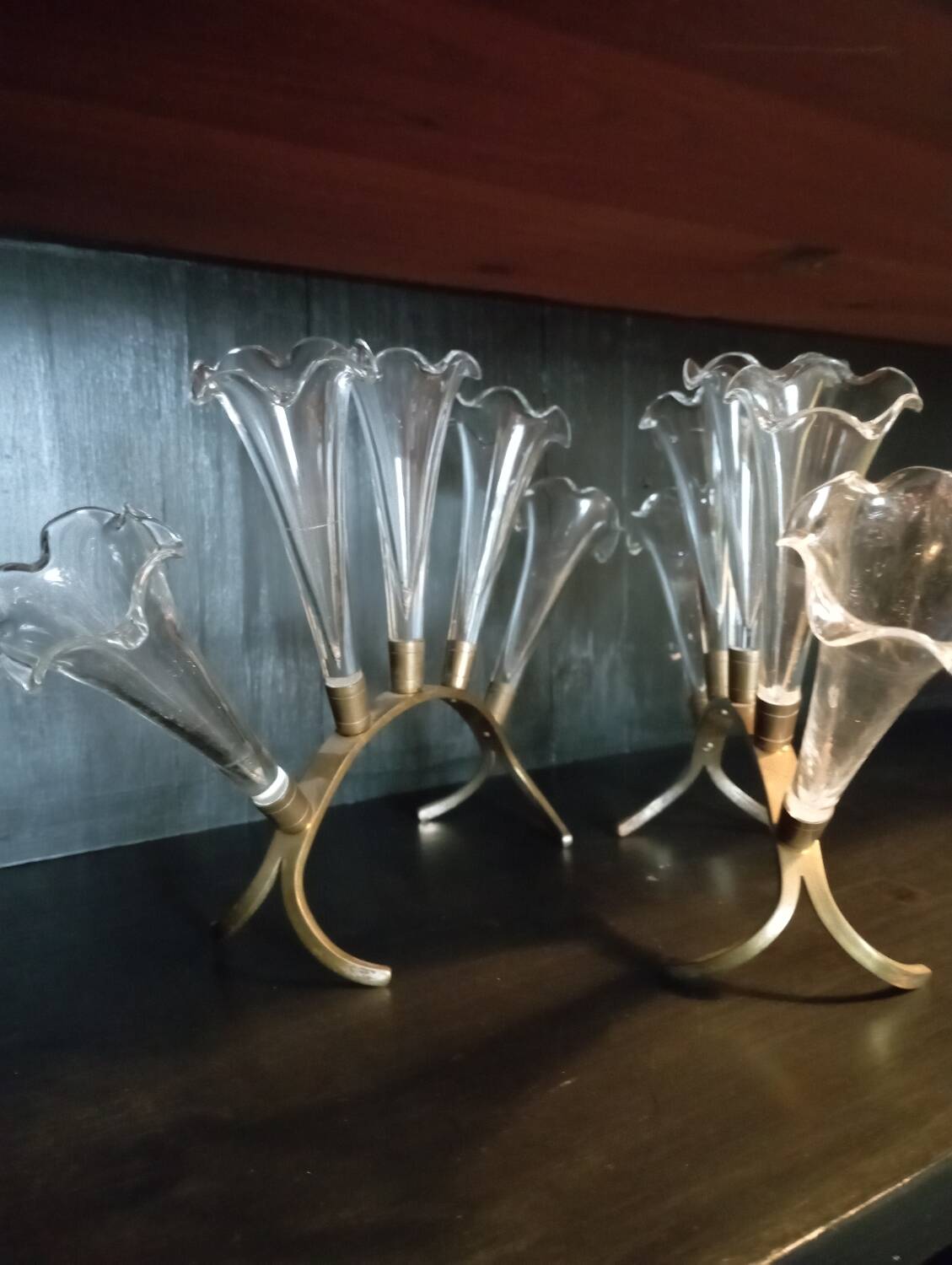 Antique tulip centerpiece in the style of Baccarat