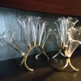 Antique tulip centerpiece in the style of Baccarat