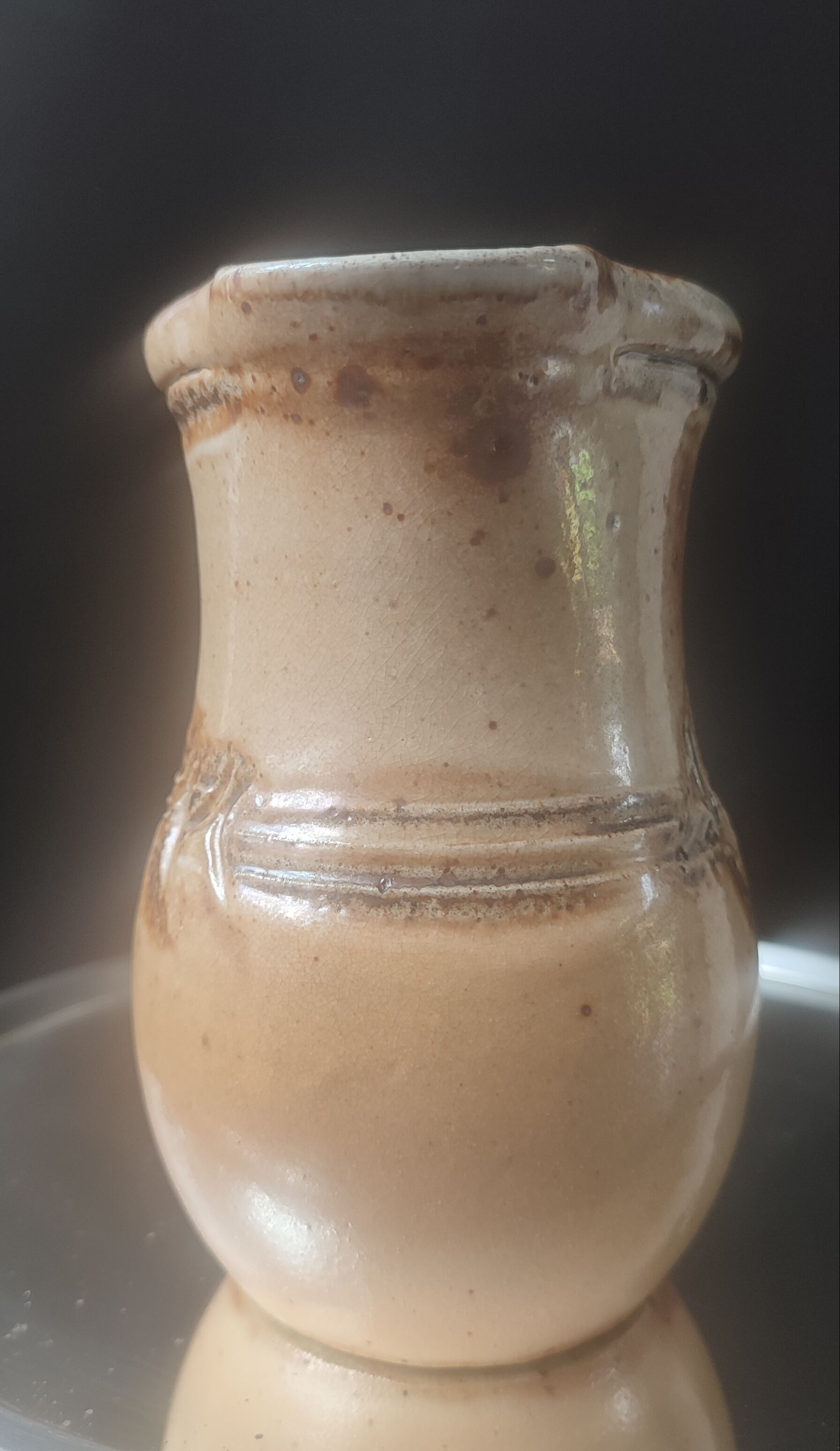 Vintage salt-glazed stoneware jug "le don" (suzy atkins)
