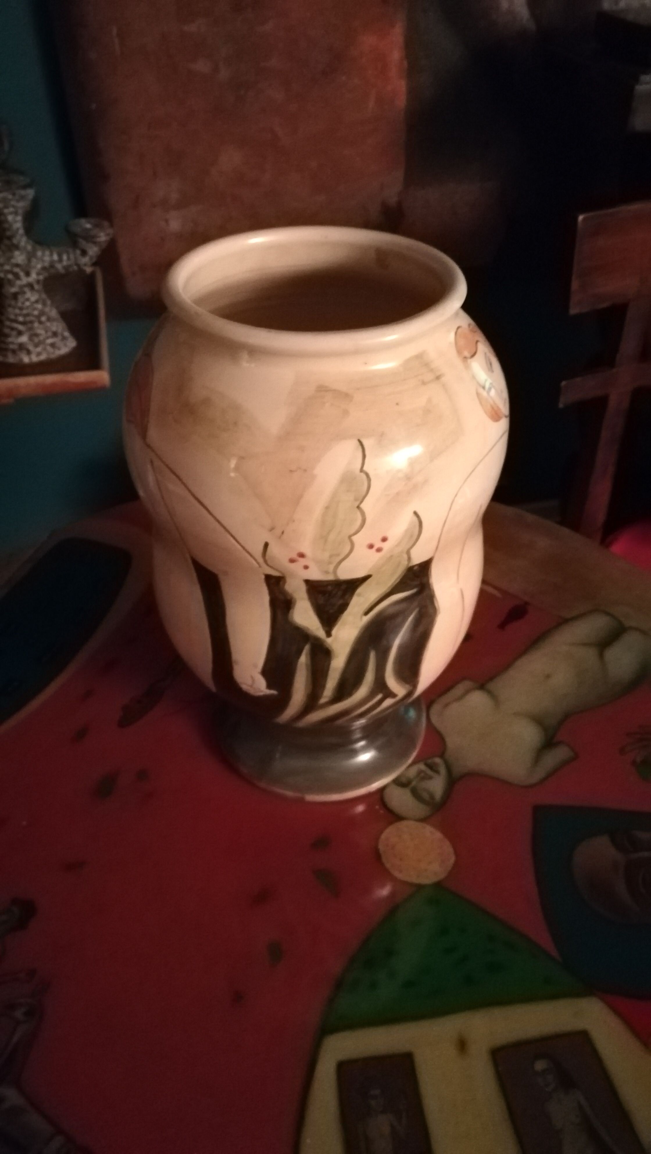 Vase ceramic by Michael kay, signed and dated 2004.