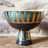 Seta Series footed bowl by Aldo Londi for Bitossi