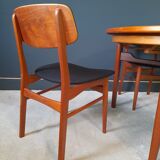 4 Scandinavian chairs by Bundgaard Rasmussen for Thorso Stolefabrik 1960