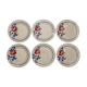 6 Dessert plates Chantal / earthenware KG Luneville n°2