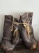 Antique pair of leather boxing gloves