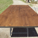 Industrial Table Iron and Wood