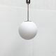 Vintage German space age glass ball pendant lamp by Limburg.