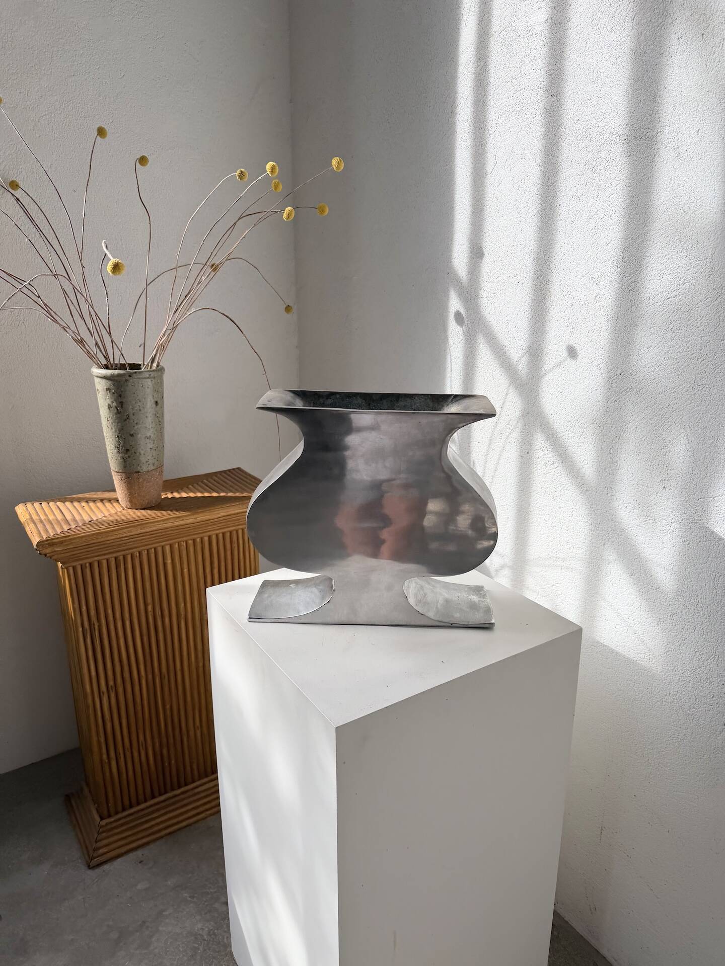 Vase fonte d’aluminium