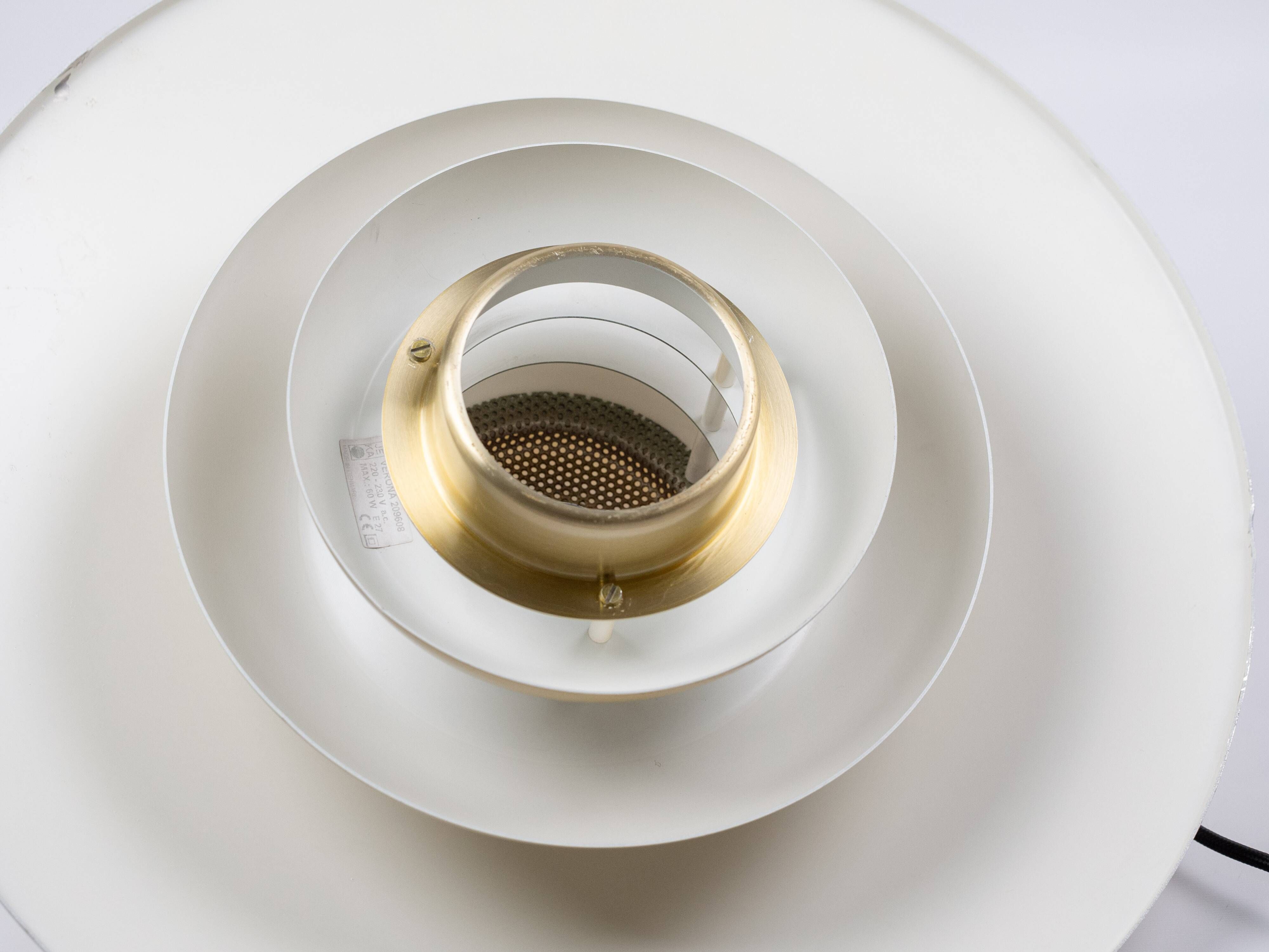 Danish vintage Verona pendant lamp by Kurt Wiborg, Jeka, 1980s