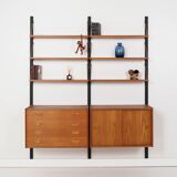 Oak system library, PS system, Danish design, 1960s, production: Rander