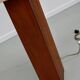Lampadaire en teck avec abat-jour carré beige, années 1960-70