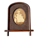 Antique Frame carved wood measurements 22 cm x 18 cm
