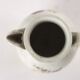 Antique white porcelain coffee pot from Vienna, painted, 18th century.