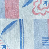 Nappe en lin motif art deco