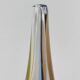 Large sculptural drop vase made of blown glass signed Mdina Glass Malta.