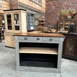 Patinated bar counter