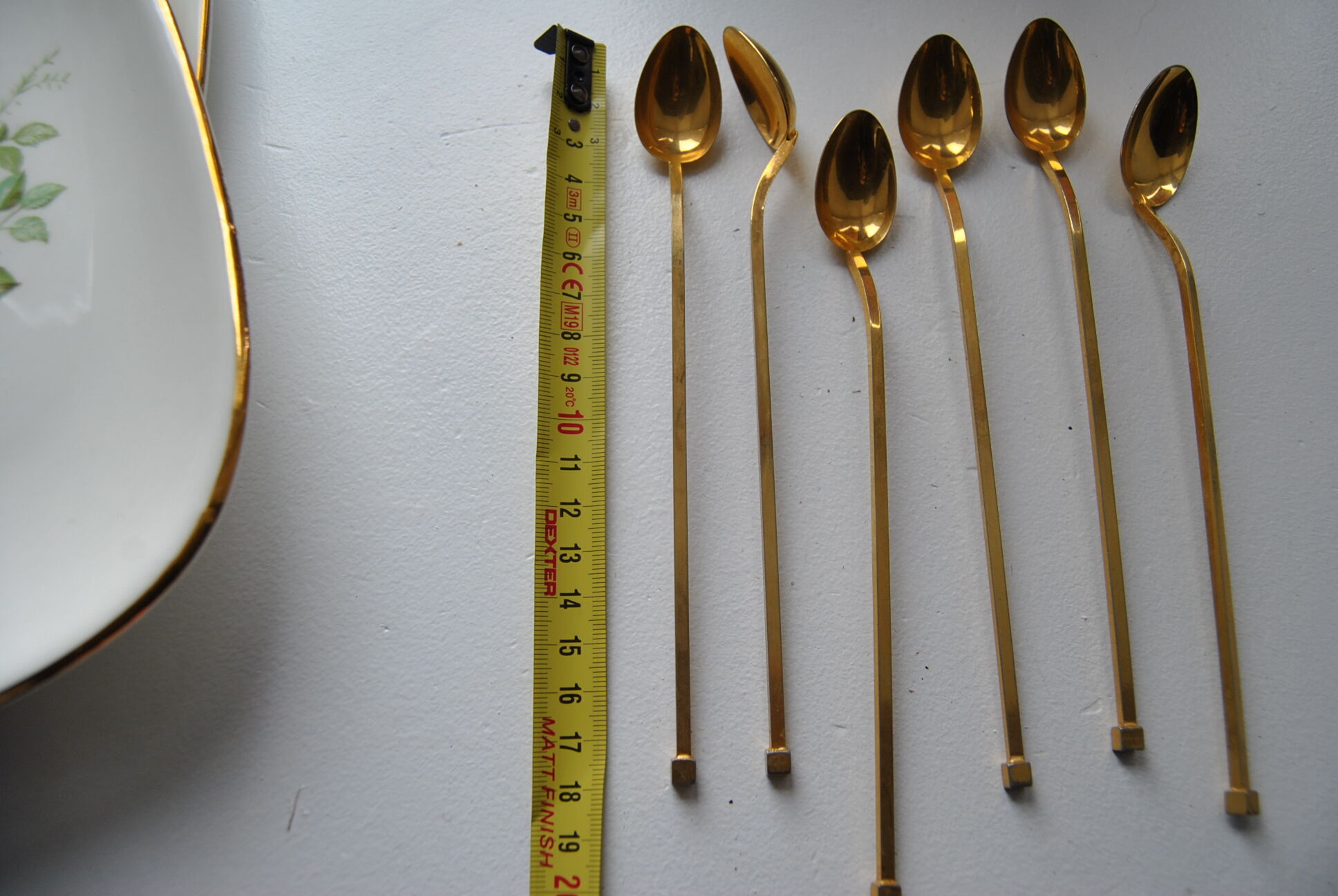 Lot of 6 small spoon long beginning XXeme