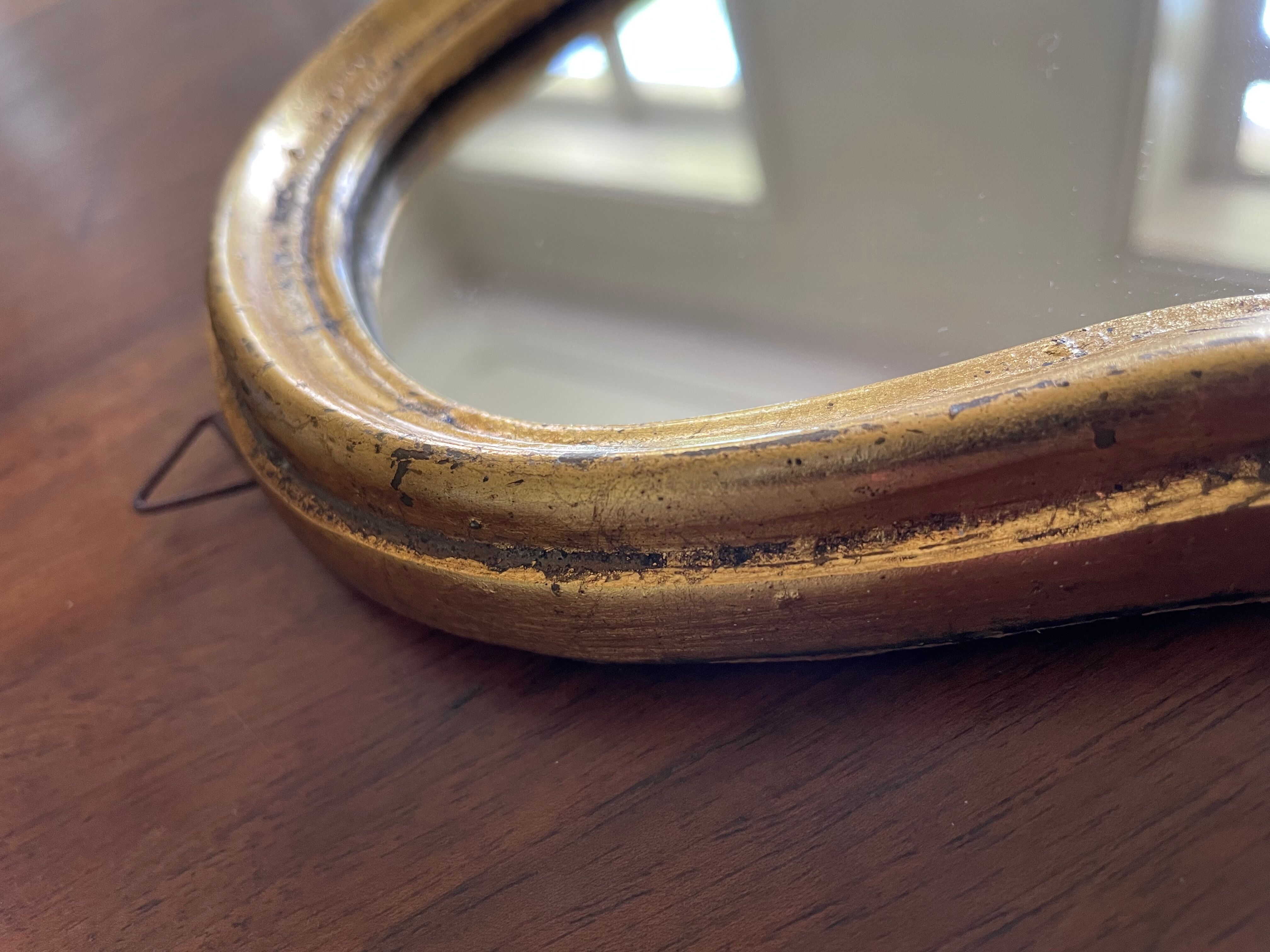 Gilded mirror of style Louis XV sober 32 X 22