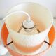 Great chandelier white resin & grapefruit 1960 vintage 60's