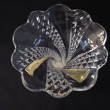 Cornet or tulip vase, centrepiece, Baccarat crystal 19th century