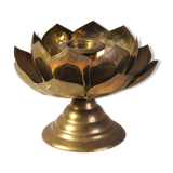 Brass " Lotus Flower " candlestick