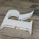 Lettre zinc blanche "r"