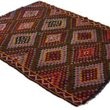Anatolian handmade kilim rug 243 cm x 180 cm