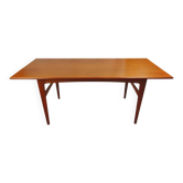 Danish teak coffee table from the 1960s, organic Scandinavian design.