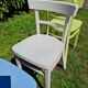 Série de 4 chaises Baumann en bois pastel
