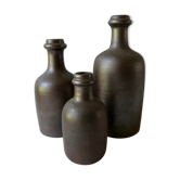 Batch of 3 bottles in Turgis sandstone, 70s